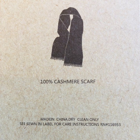 ELLIOT MULRYAN 100% Cashmere with 3" Fringe Scarf NIB - Picture 5 of 7